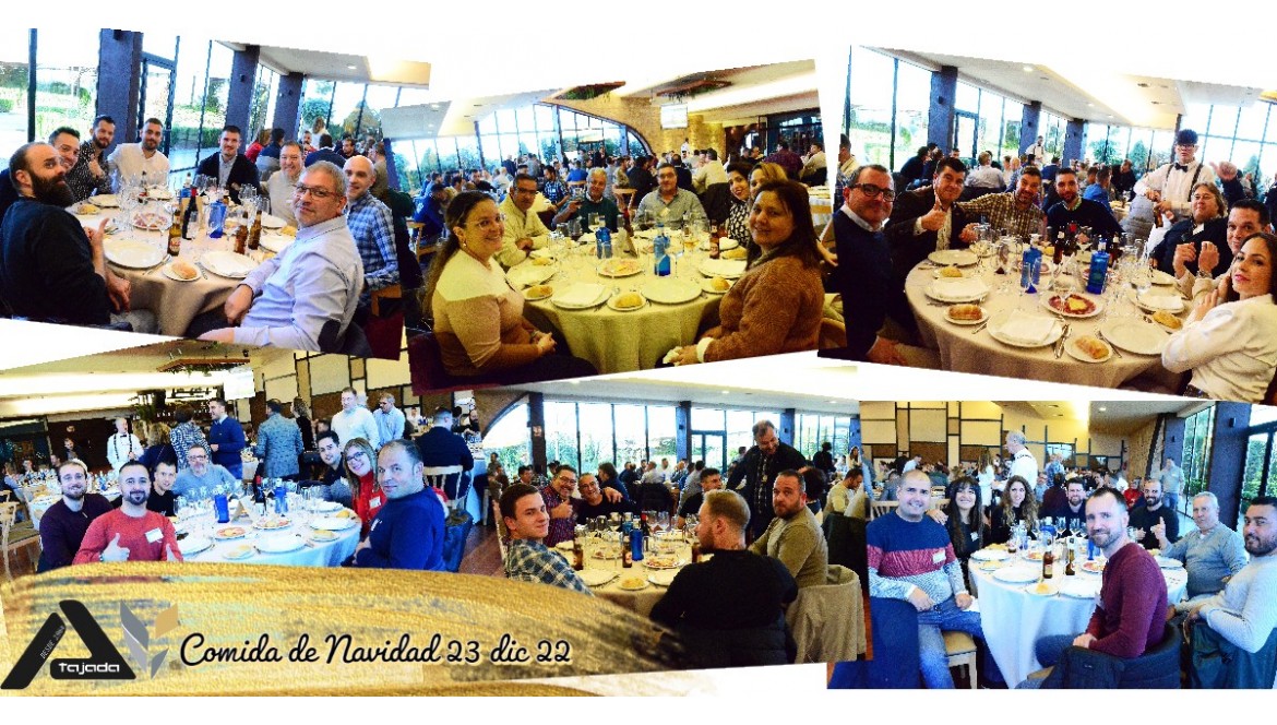 Comida de Navidad con todo el equipo de Tajada